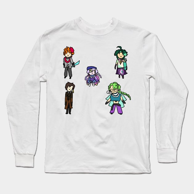 Badly Drawn Liyue 2 Sticker Pack Long Sleeve T-Shirt by casserolestan